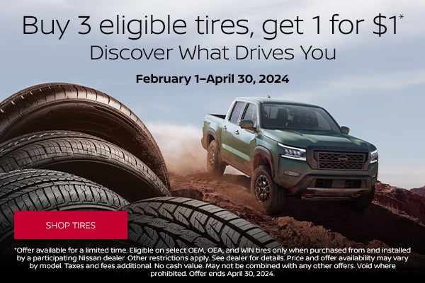 Nissan Tire Promotional Offer