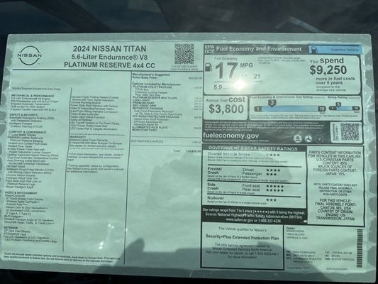 2024 Nissan Titan Platinum Reserve in Centralia, IL - Monken Nissan