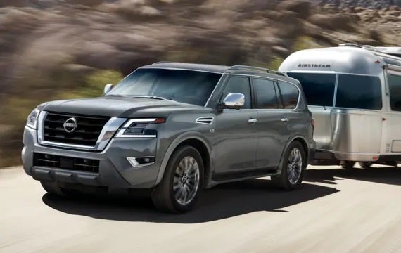 2023 Nissan Armada towing an airstream | Monken Nissan in Centralia IL